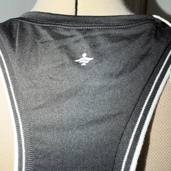 HALARA Racerback Color Block Stripe Pleated Mini Tennis Active Dress - Picture 6 of 7